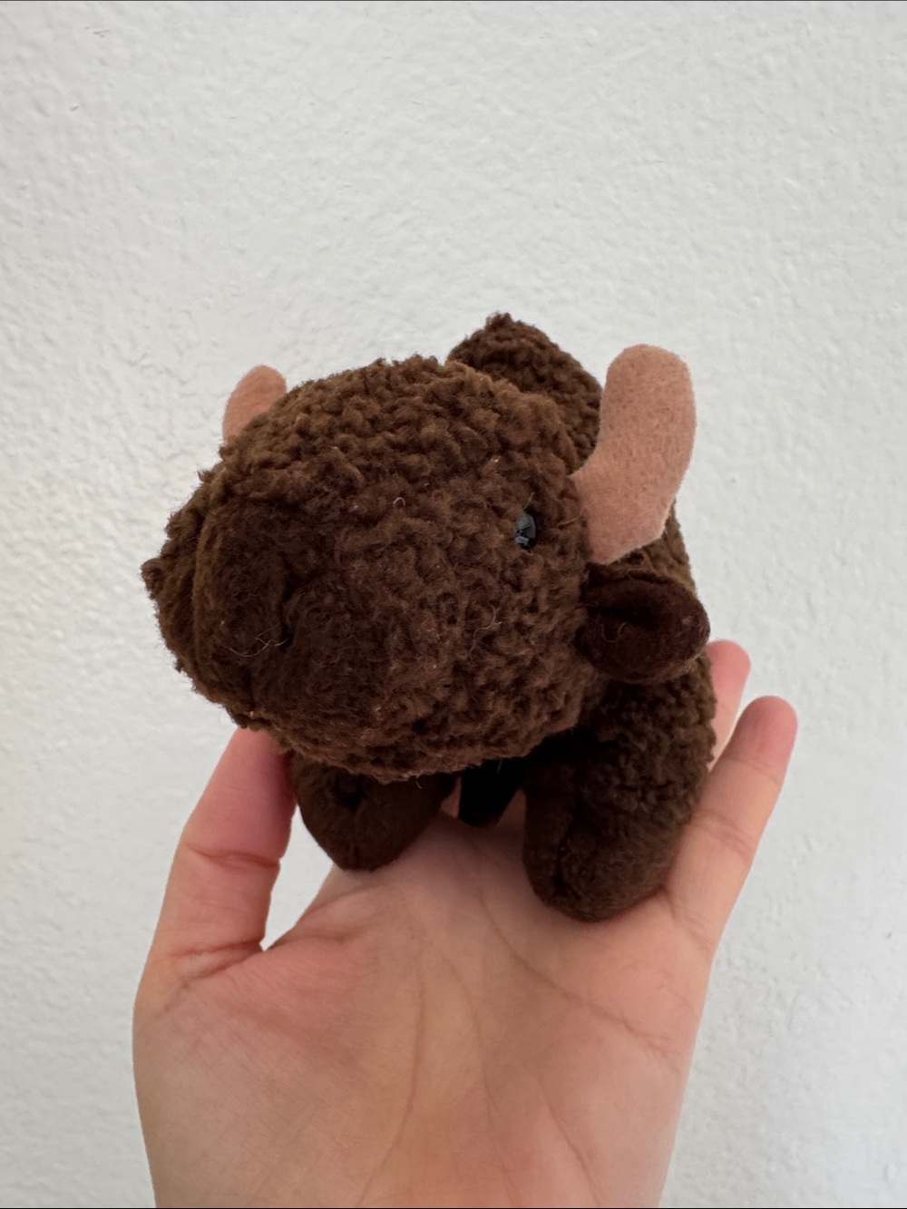 TY Beanie Babies Roam Buffalo Plush 7” Retired 90s Brown Bison Plush Cottagecore - Picture 2 of 5